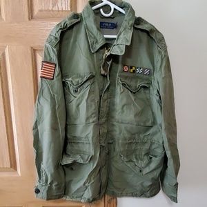 Mens Polo jacket...stain on right sleeve